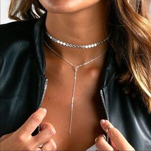 Layered Coin/Sequin Choker